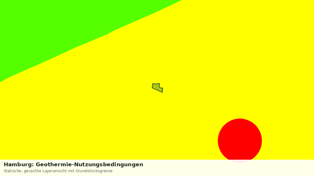 Statische Kartenansicht: Hamburg: Geothermie-Nutzungsbedingungen