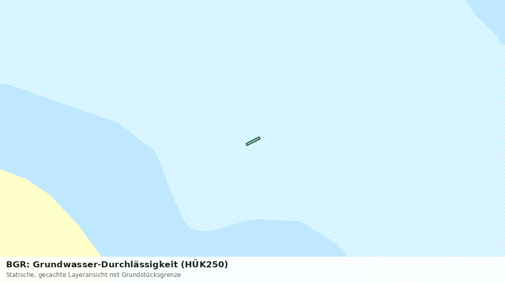 Statische Kartenansicht: BGR: Grundwasser-Durchlässigkeit (HÜK250)