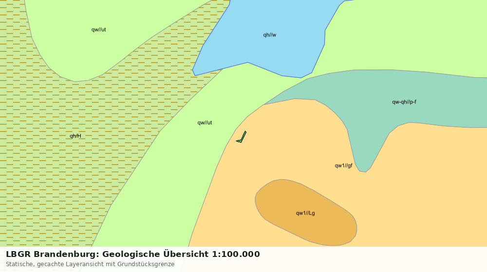Statische Kartenansicht: LBGR Brandenburg: Geologische Übersicht 1:100.000