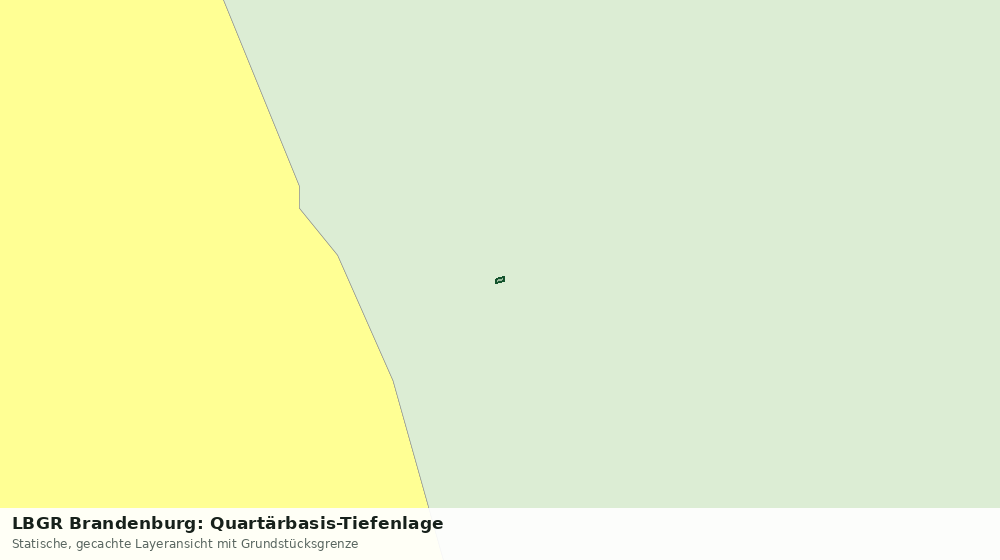 Statische Kartenansicht: LBGR Brandenburg: Quartärbasis-Tiefenlage