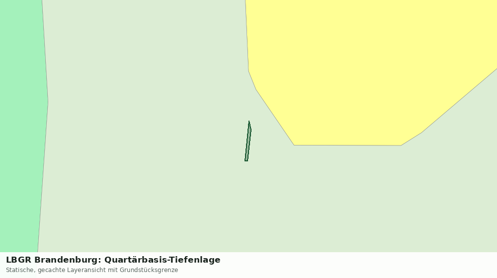 Statische Kartenansicht: LBGR Brandenburg: Quartärbasis-Tiefenlage