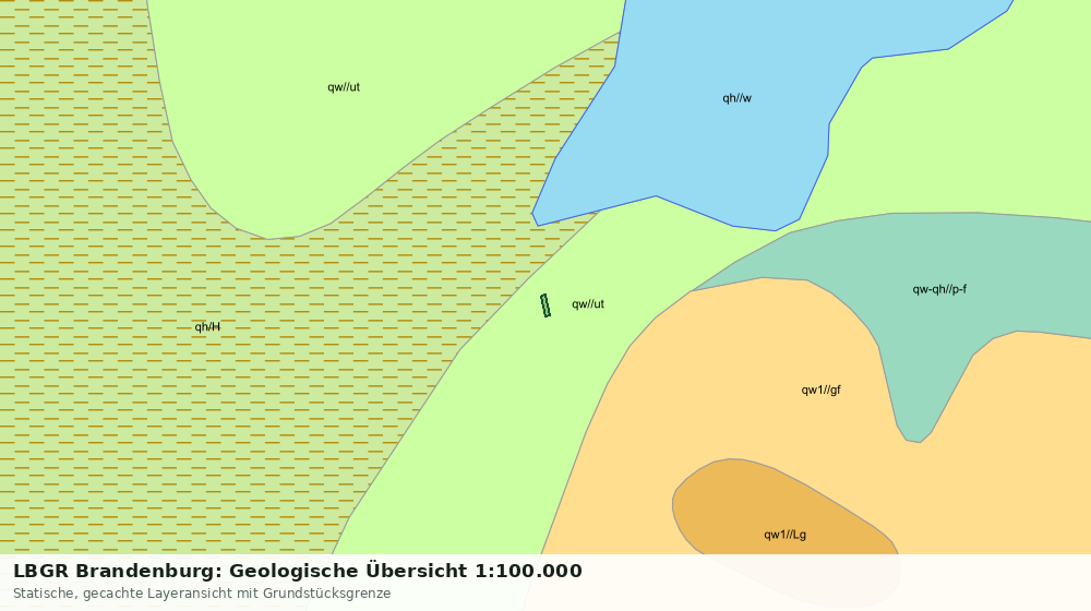 Statische Kartenansicht: LBGR Brandenburg: Geologische Übersicht 1:100.000