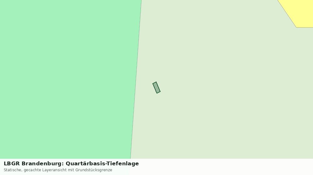 Statische Kartenansicht: LBGR Brandenburg: Quartärbasis-Tiefenlage
