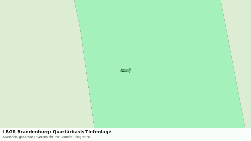 Statische Kartenansicht: LBGR Brandenburg: Quartärbasis-Tiefenlage