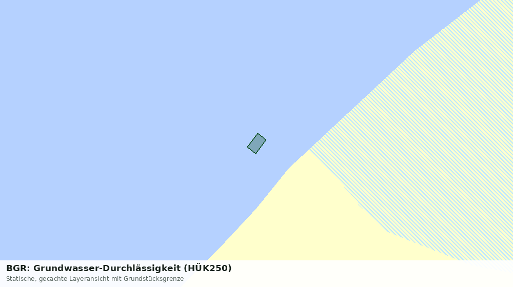 Statische Kartenansicht: BGR: Grundwasser-Durchlässigkeit (HÜK250)