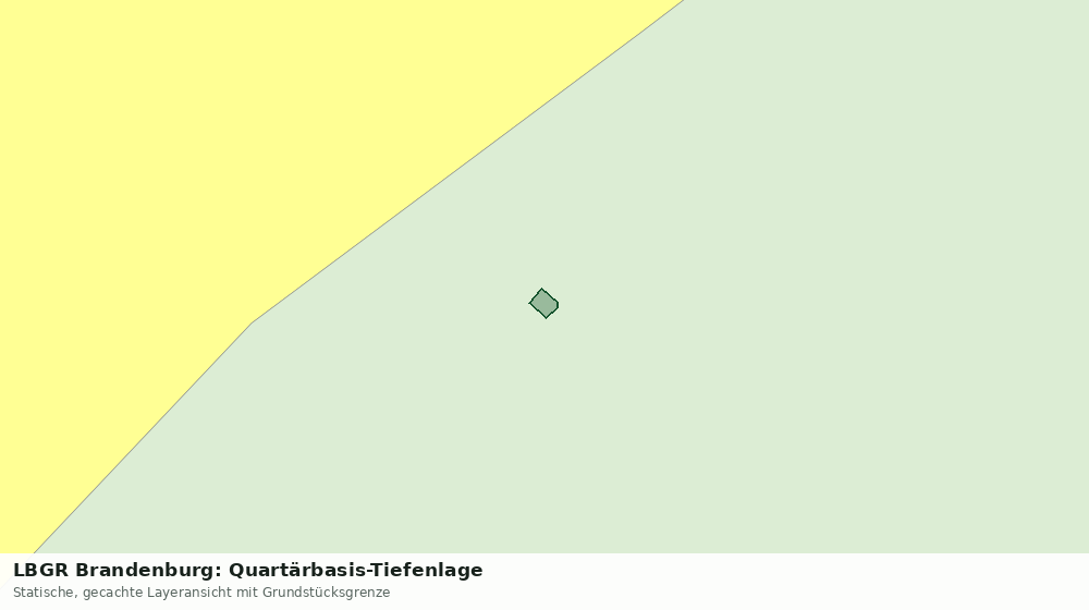 Statische Kartenansicht: LBGR Brandenburg: Quartärbasis-Tiefenlage