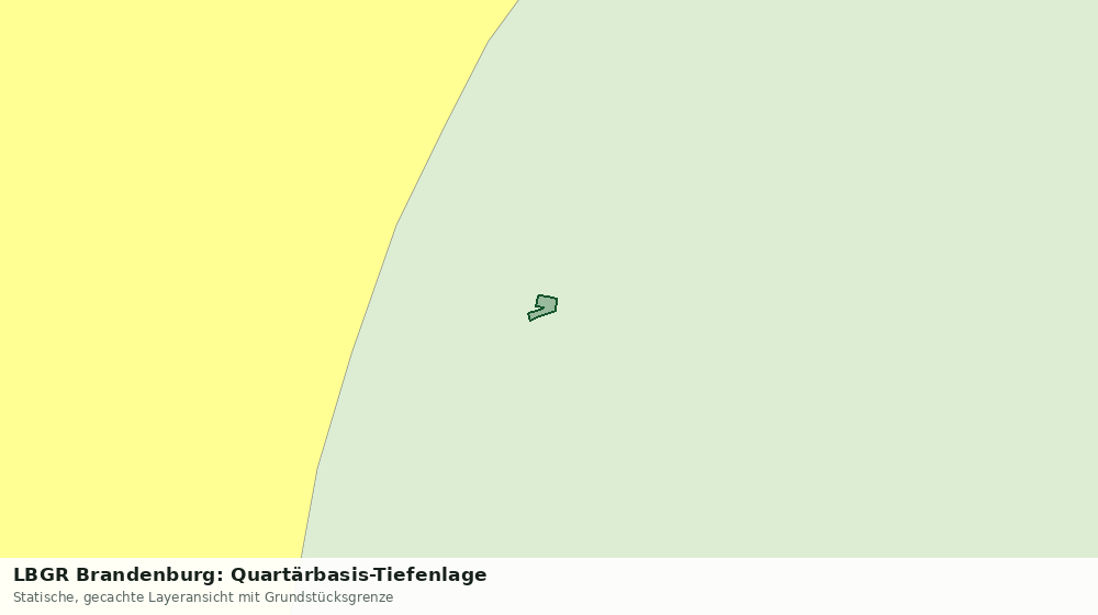 Statische Kartenansicht: LBGR Brandenburg: Quartärbasis-Tiefenlage