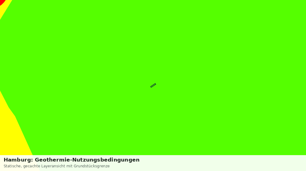 Statische Kartenansicht: Hamburg: Geothermie-Nutzungsbedingungen