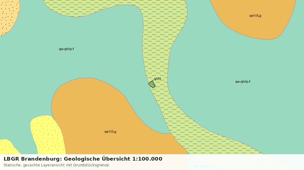 Statische Kartenansicht: LBGR Brandenburg: Geologische Übersicht 1:100.000