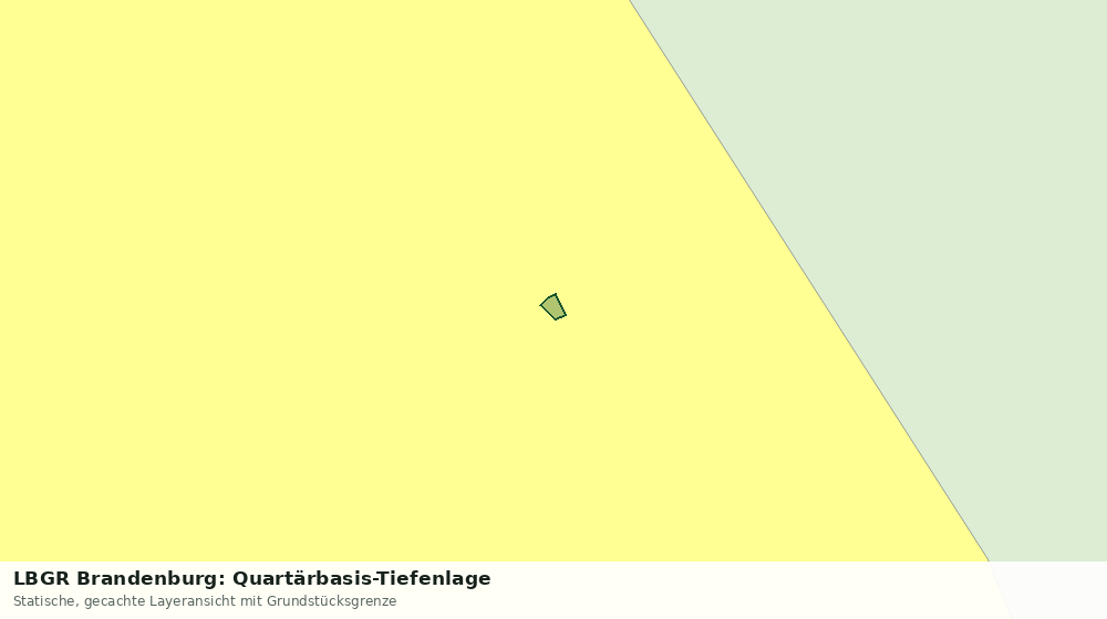 Statische Kartenansicht: LBGR Brandenburg: Quartärbasis-Tiefenlage