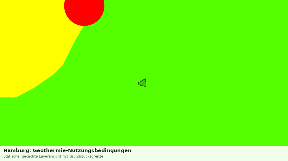 Statische Kartenansicht: Hamburg: Geothermie-Nutzungsbedingungen