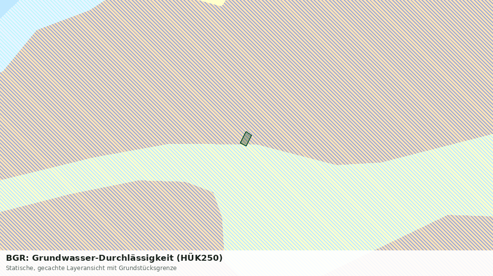 Statische Kartenansicht: BGR: Grundwasser-Durchlässigkeit (HÜK250)