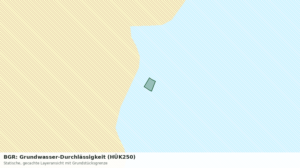 Statische Kartenansicht: BGR: Grundwasser-Durchlässigkeit (HÜK250)