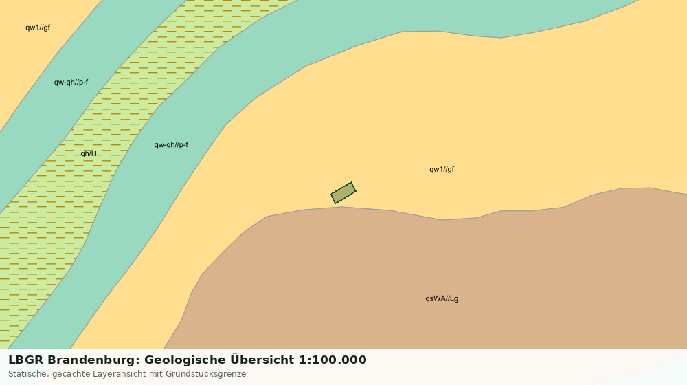 Statische Kartenansicht: LBGR Brandenburg: Geologische Übersicht 1:100.000