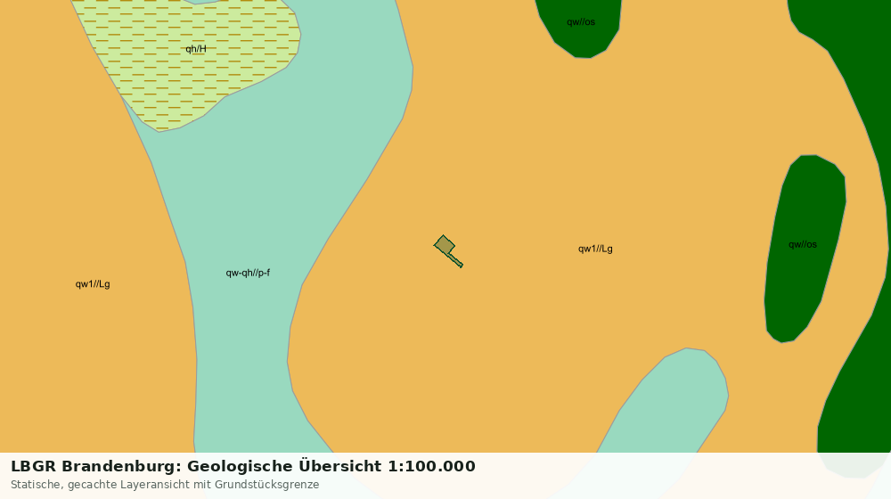 Statische Kartenansicht: LBGR Brandenburg: Geologische Übersicht 1:100.000