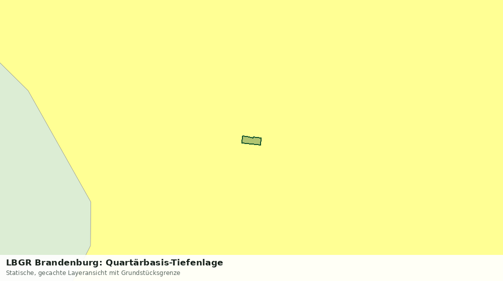 Statische Kartenansicht: LBGR Brandenburg: Quartärbasis-Tiefenlage