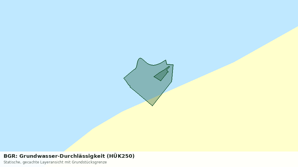 Statische Kartenansicht: BGR: Grundwasser-Durchlässigkeit (HÜK250)