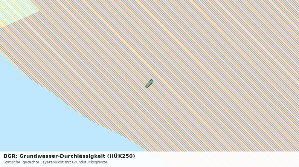 Statische Kartenansicht: BGR: Grundwasser-Durchlässigkeit (HÜK250)