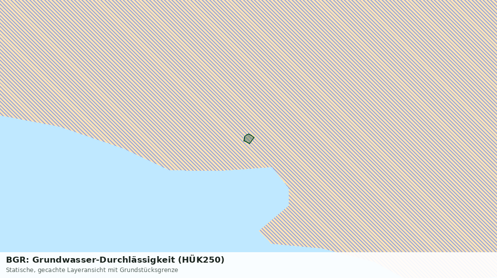 Statische Kartenansicht: BGR: Grundwasser-Durchlässigkeit (HÜK250)