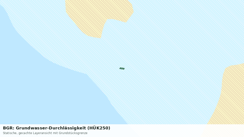 Statische Kartenansicht: BGR: Grundwasser-Durchlässigkeit (HÜK250)