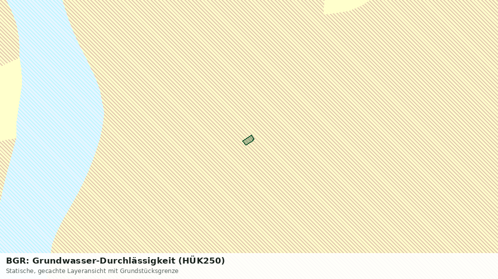 Statische Kartenansicht: BGR: Grundwasser-Durchlässigkeit (HÜK250)