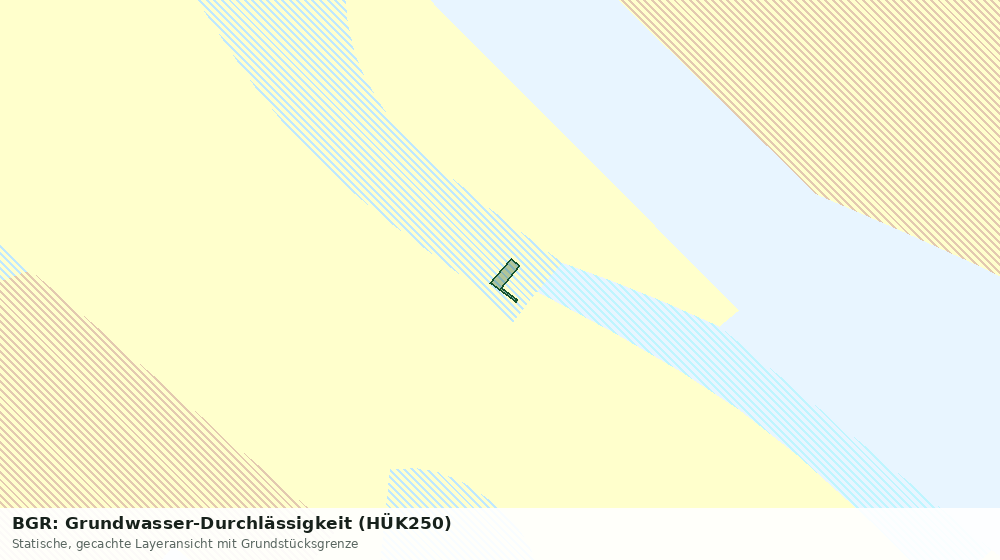 Statische Kartenansicht: BGR: Grundwasser-Durchlässigkeit (HÜK250)