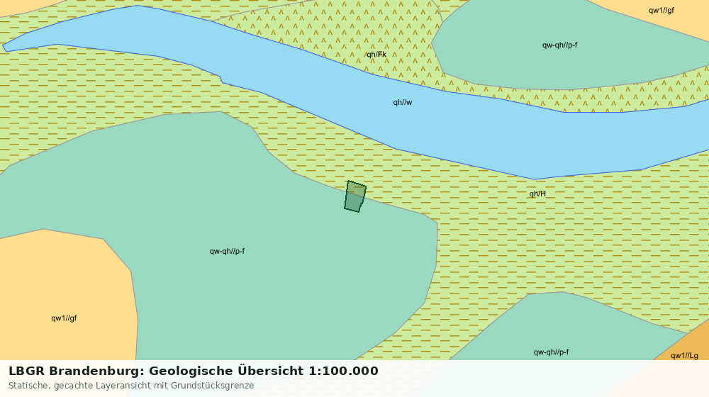 Statische Kartenansicht: LBGR Brandenburg: Geologische Übersicht 1:100.000