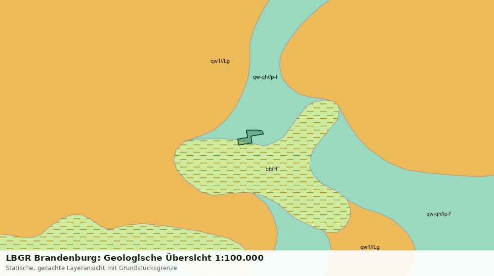 Statische Kartenansicht: LBGR Brandenburg: Geologische Übersicht 1:100.000