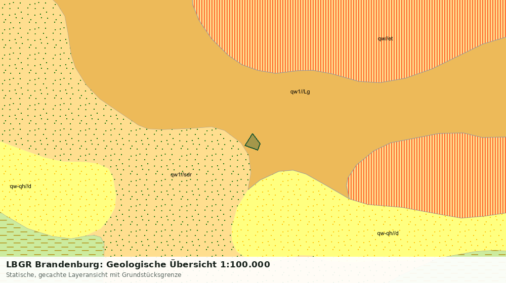 Statische Kartenansicht: LBGR Brandenburg: Geologische Übersicht 1:100.000