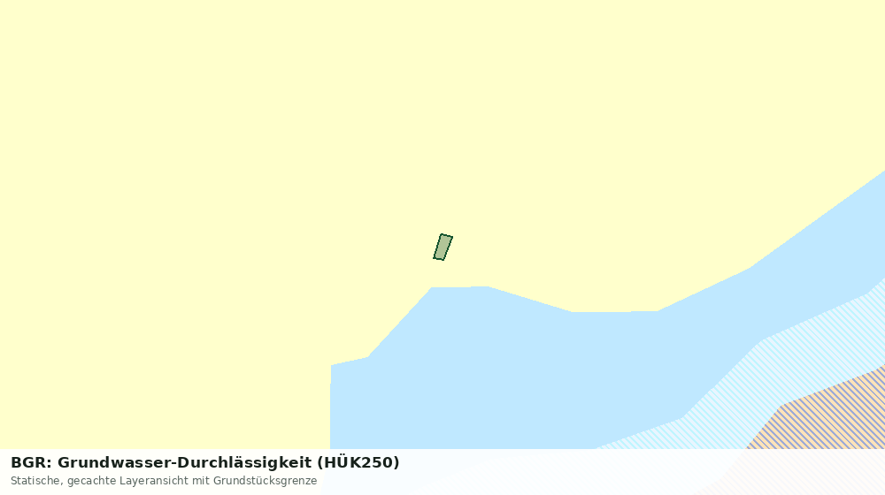 Statische Kartenansicht: BGR: Grundwasser-Durchlässigkeit (HÜK250)
