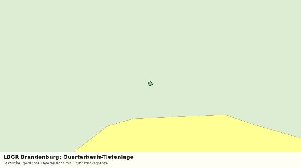 Statische Kartenansicht: LBGR Brandenburg: Quartärbasis-Tiefenlage