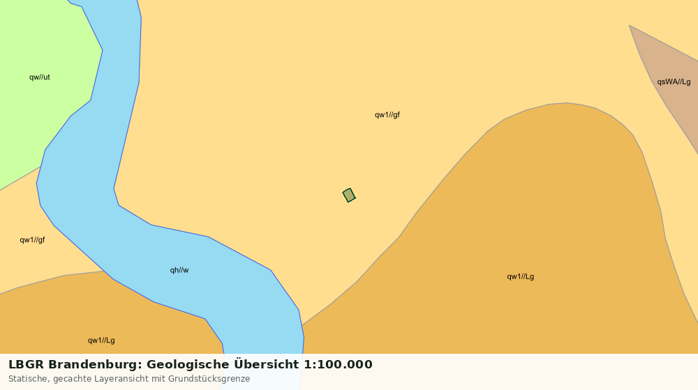 Statische Kartenansicht: LBGR Brandenburg: Geologische Übersicht 1:100.000