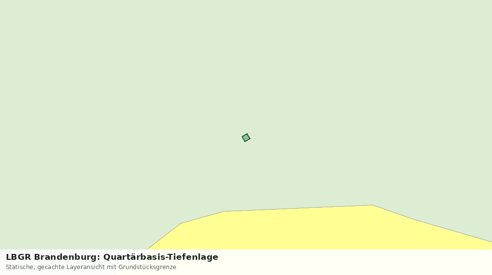 Statische Kartenansicht: LBGR Brandenburg: Quartärbasis-Tiefenlage