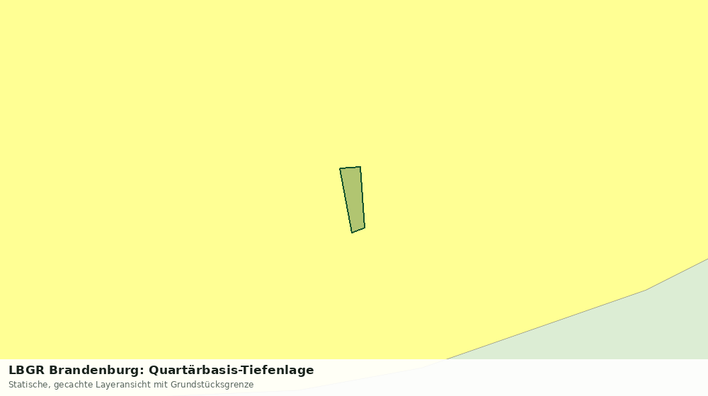 Statische Kartenansicht: LBGR Brandenburg: Quartärbasis-Tiefenlage