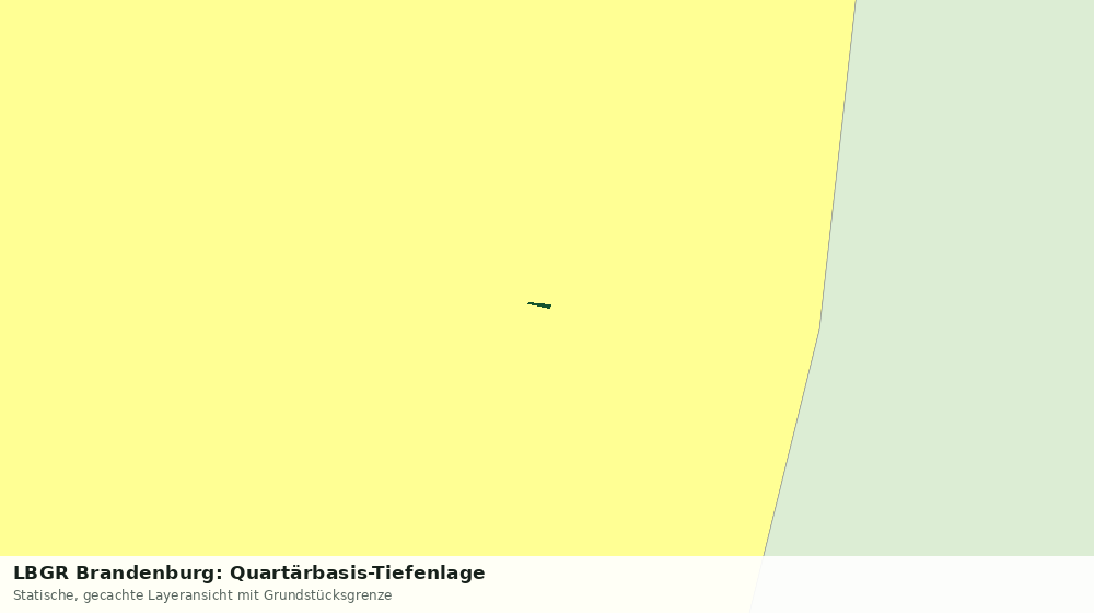 Statische Kartenansicht: LBGR Brandenburg: Quartärbasis-Tiefenlage
