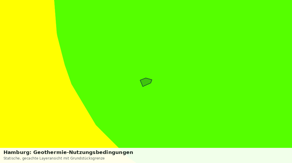 Statische Kartenansicht: Hamburg: Geothermie-Nutzungsbedingungen