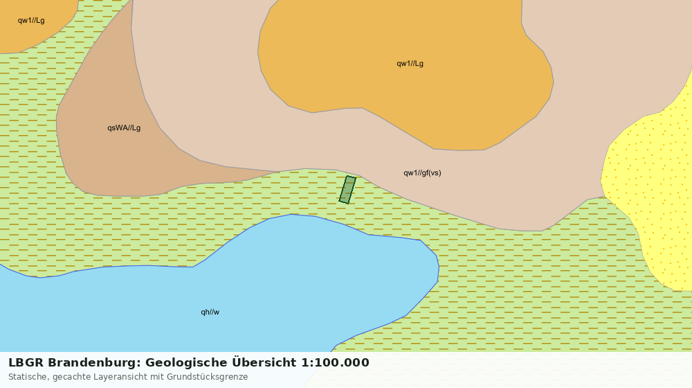 Statische Kartenansicht: LBGR Brandenburg: Geologische Übersicht 1:100.000