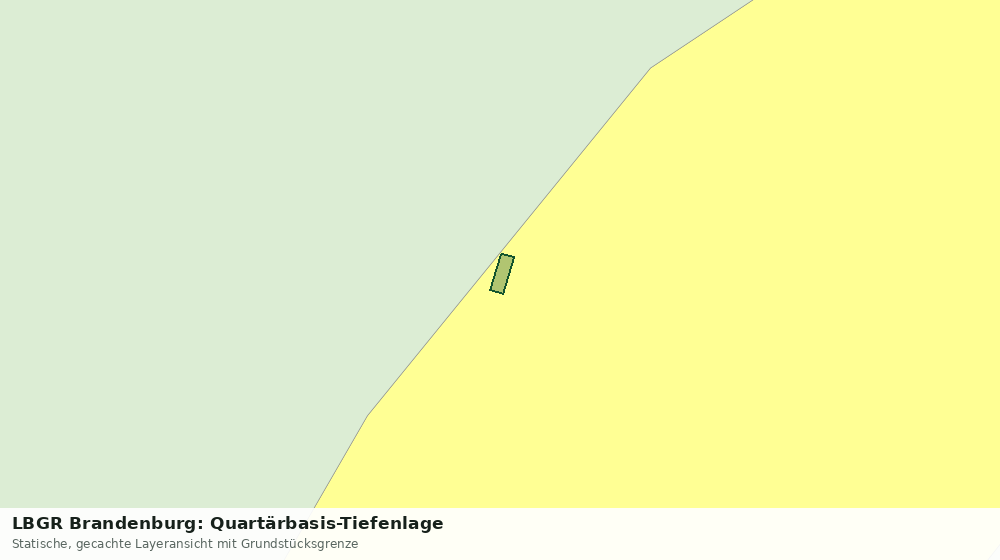 Statische Kartenansicht: LBGR Brandenburg: Quartärbasis-Tiefenlage