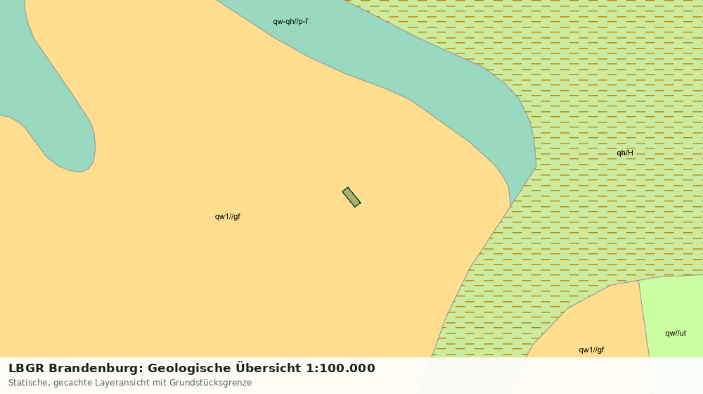 Statische Kartenansicht: LBGR Brandenburg: Geologische Übersicht 1:100.000