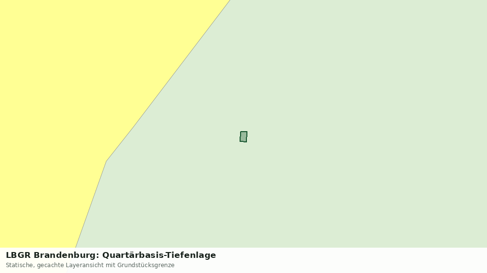 Statische Kartenansicht: LBGR Brandenburg: Quartärbasis-Tiefenlage