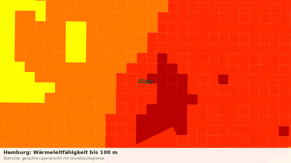 Statische Kartenansicht: Hamburg: Wärmeleitfähigkeit bis 100 m