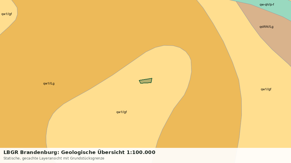 Statische Kartenansicht: LBGR Brandenburg: Geologische Übersicht 1:100.000