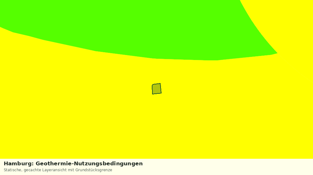 Statische Kartenansicht: Hamburg: Geothermie-Nutzungsbedingungen