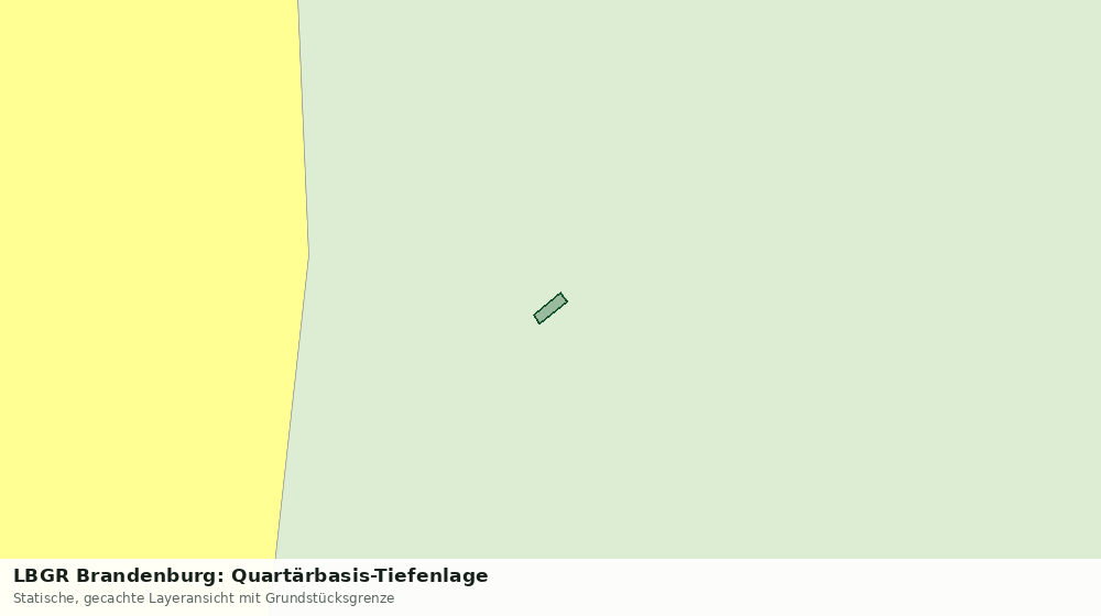 Statische Kartenansicht: LBGR Brandenburg: Quartärbasis-Tiefenlage