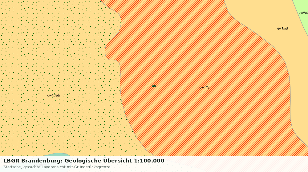 Statische Kartenansicht: LBGR Brandenburg: Geologische Übersicht 1:100.000