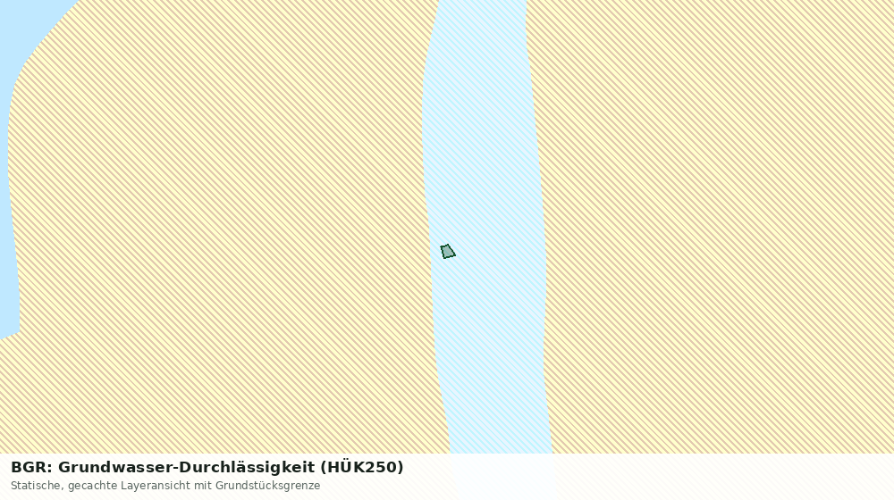 Statische Kartenansicht: BGR: Grundwasser-Durchlässigkeit (HÜK250)