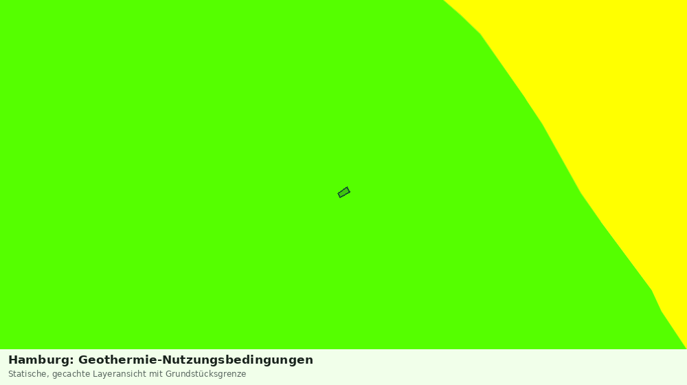 Statische Kartenansicht: Hamburg: Geothermie-Nutzungsbedingungen