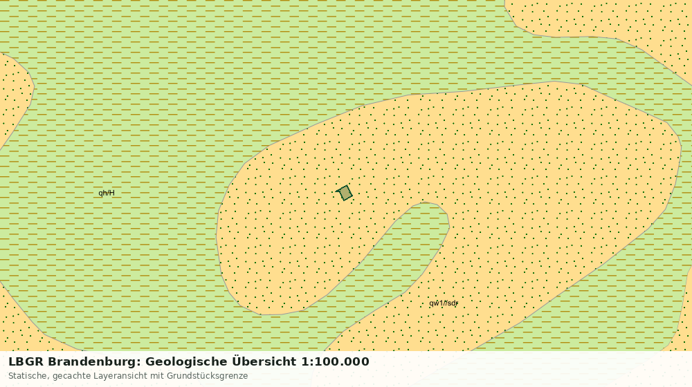 Statische Kartenansicht: LBGR Brandenburg: Geologische Übersicht 1:100.000