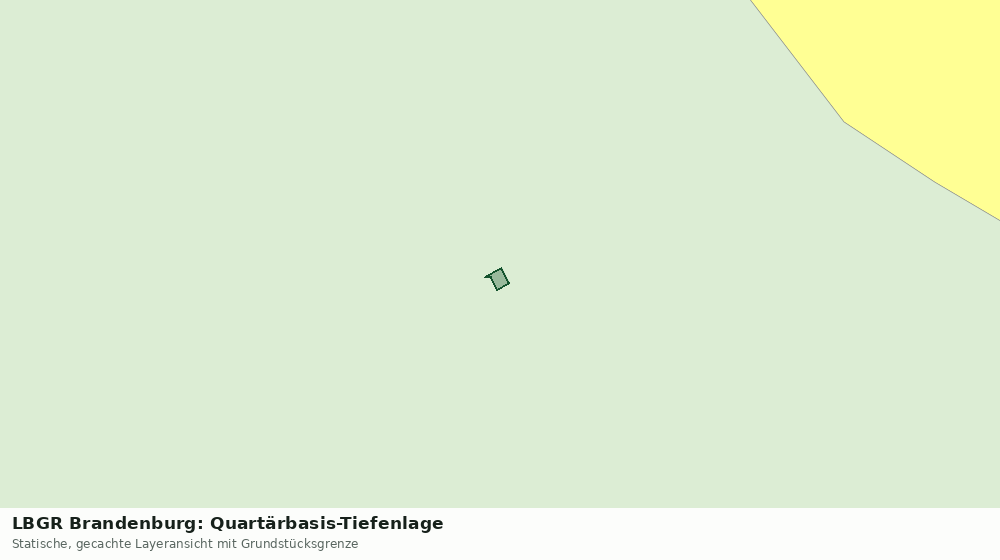 Statische Kartenansicht: LBGR Brandenburg: Quartärbasis-Tiefenlage