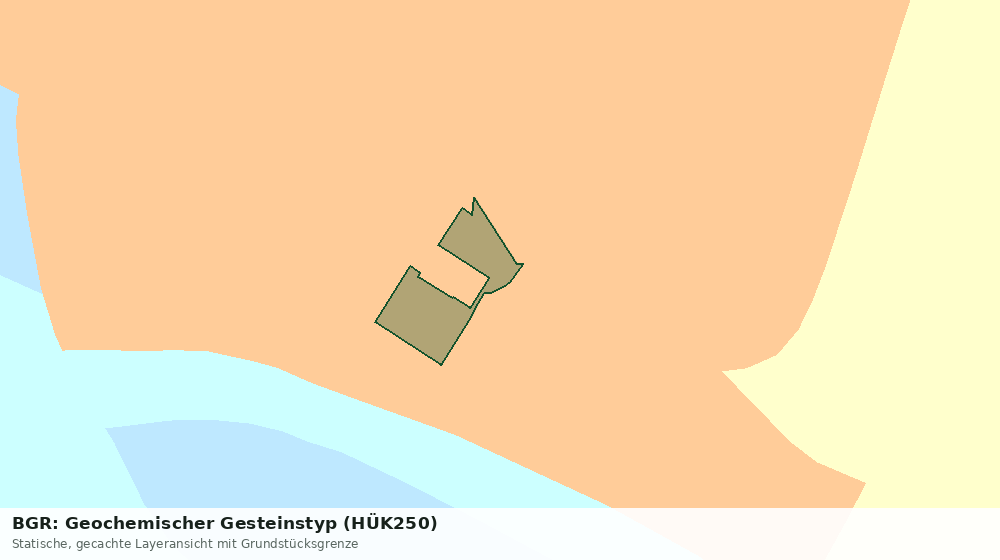 Statische Kartenansicht: BGR: Geochemischer Gesteinstyp (HÜK250)